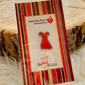 American Heart Association Go Red for Women Pin